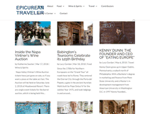 Tablet Screenshot of epicurean-traveler.com
